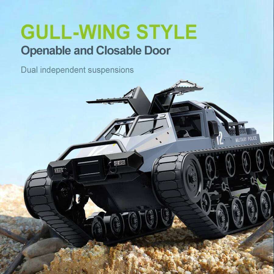 2.4G Proportional Control RC Crawler Track JJRC C8812 Max Ripsaw Tank Tracked Vehicle Model Toy Car Gift for Kids C260305