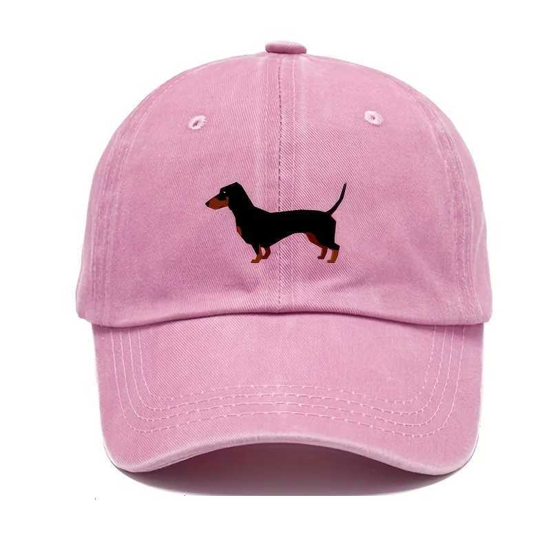 Retro dachshund baseball cap for both men and women adjustable and cute cartoon design suitable for sports and casual wear S260306