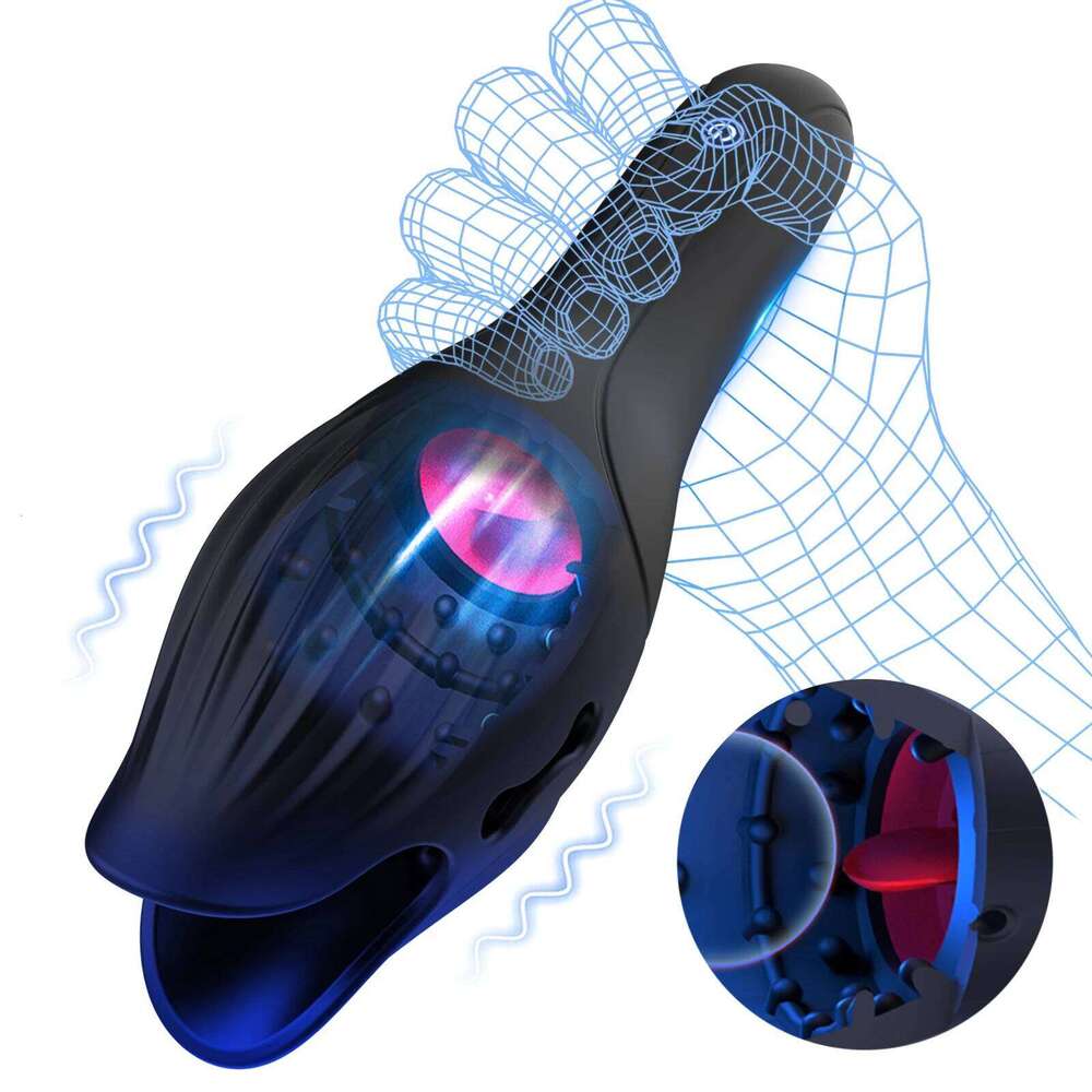 Male Masturbator Automatic Licking Masturbators Cup Pussy Vaginas For Men Stroker Vacuum Pump Penis Glans Massager Sex Toys W260305