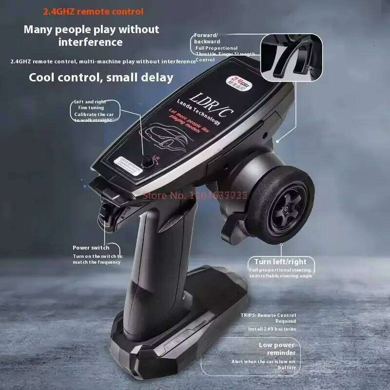 LDRC LD2801 LD2802 LD2803 LD2804 1/28 4WD RC Drift Car Proportional Steering LED Headlights 2.4G Toys For Kids C260305