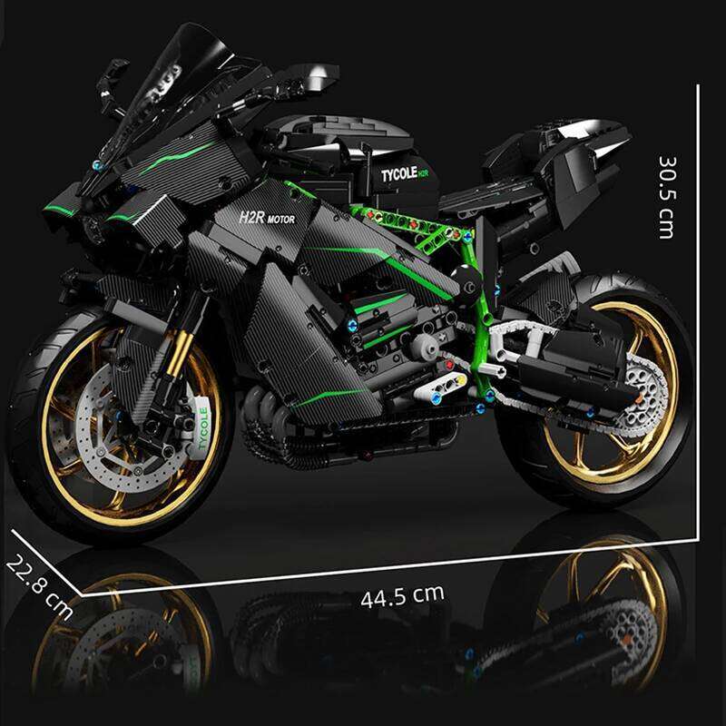 1858pcs 1:5 Technical City Motorcycle Car Model Building Blocks MOC Racing Motobike Vehicles Bricks Toy for Children Gifts T4019 Z260306