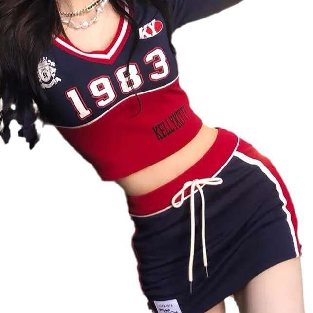 2025 Slim Fit Y2k Aesthetic Streetwear T Shirts Women American Retro Sexy Coquette Striped Patchwork Slim Tees E-girl Autumn Top