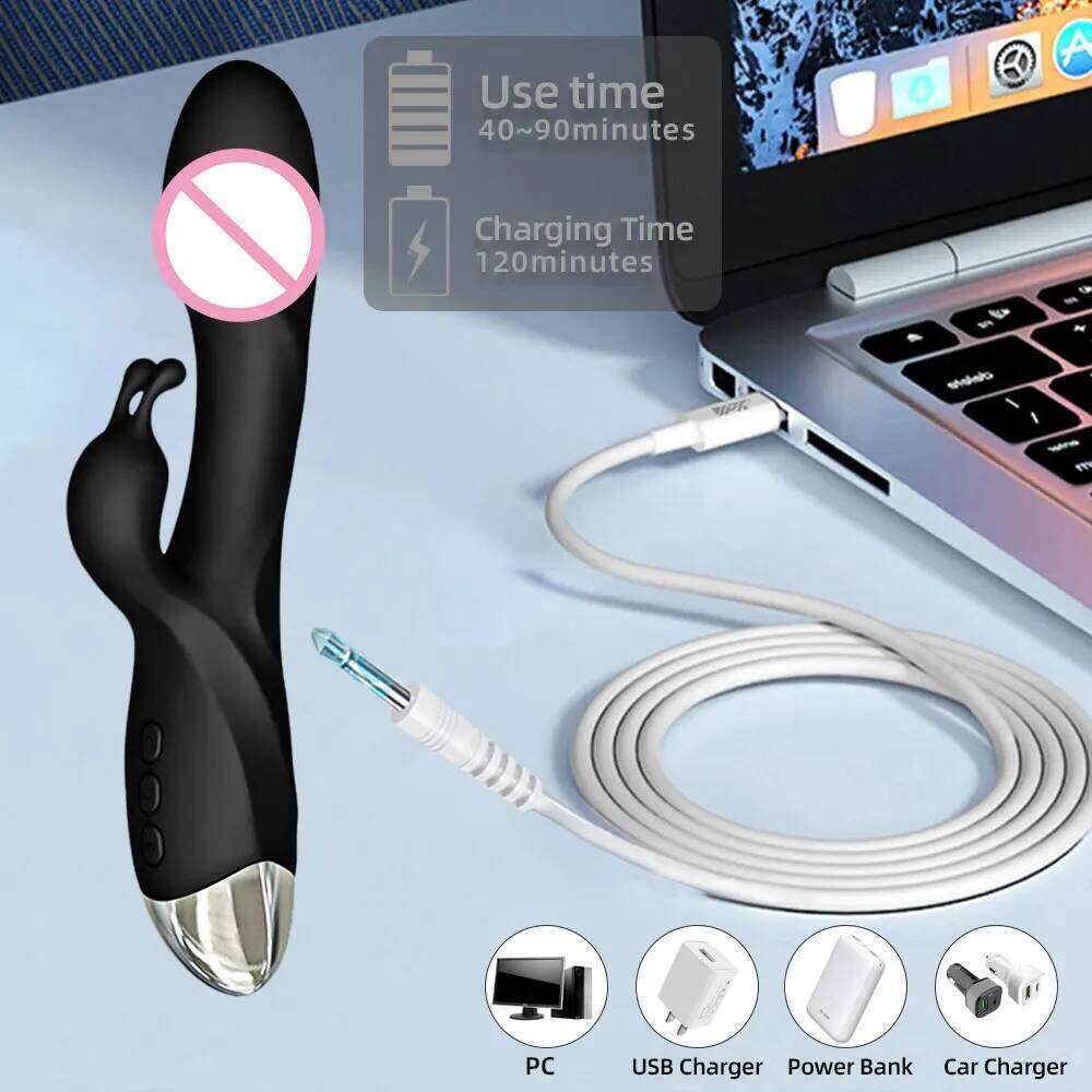 Rabbit G Spot Vibrator Powerful Clitoris Stimulator Vagina Nipple Massage Female Masturbator Dildo Silent Sex Toy for Women 18+ W260305