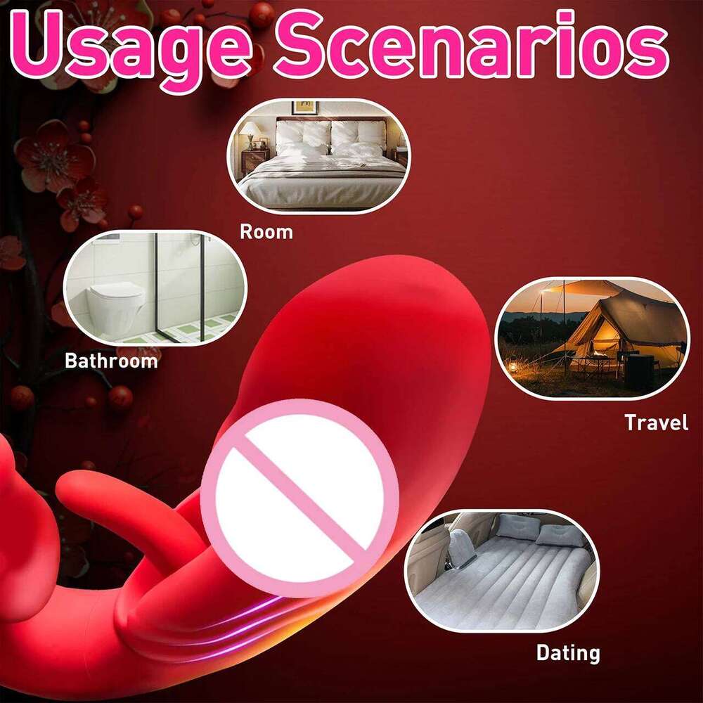 Female Masturbation Massage Vibrator 3 In 1 Lip Bite Lightly Tapping Vibration G Spot Tongue Licking Massager Adult Sex Toy W260305