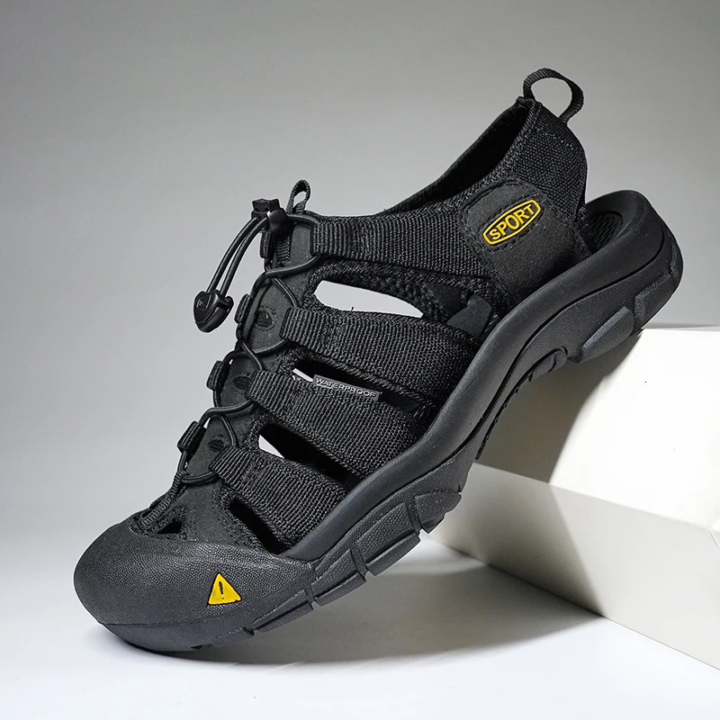 Cool Summer Sandals Mens Breathable Outdoor Walking Shoes Antiskid Male Sport Slippers Quick Dry Beach Sandals for Surfing Sea 260304