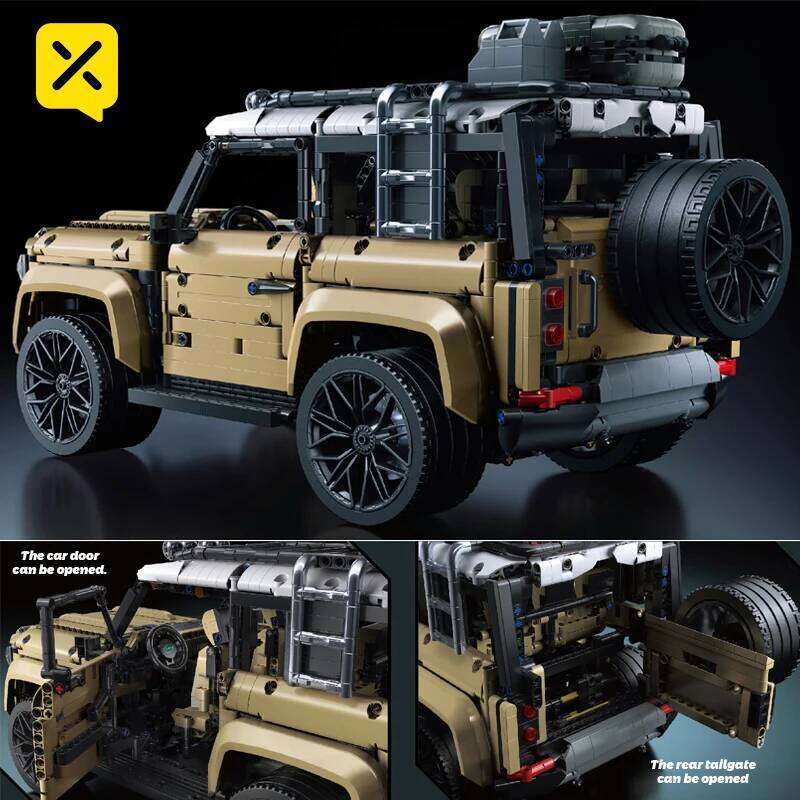 TOYLINX Off-Road SUV Building Blocks Remote Control Power Package 1:8 Scale Technical Car Model Assembling Bricks Gift for Kids Z260305