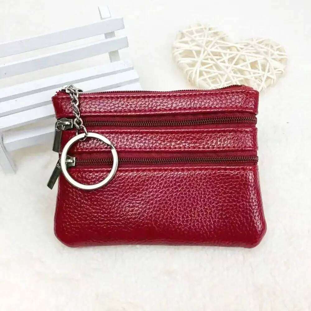 Fashion Leather Coin Purse Women Small Wallet Change Purses Mini Zipper Money Bags Children's Pocket Wallets Key Holder C260304