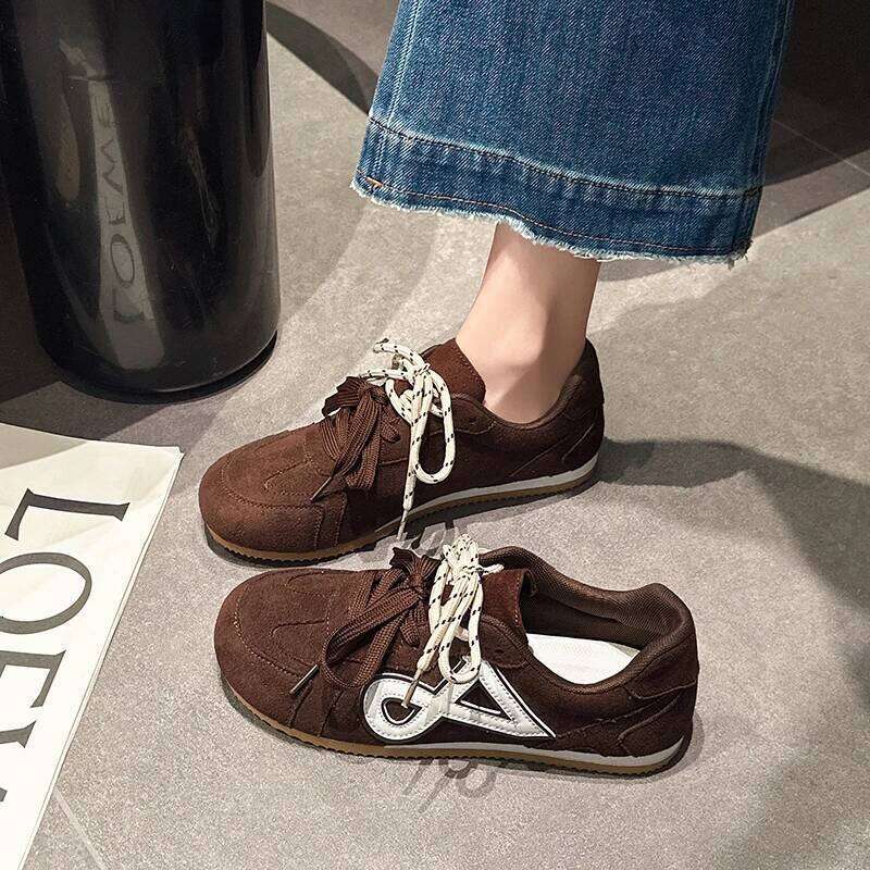 2026 new fashionable casual sports with color blocking design outdoor simple versatile and comfortable women's shoes