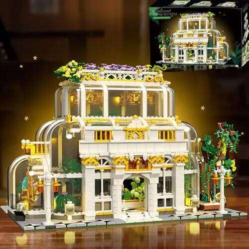 2231PCS Plant Garden Building Blocks City Street Model MOC Bricks Set With Light Kids Educational DIY Toys Holiday Gifts Z260305