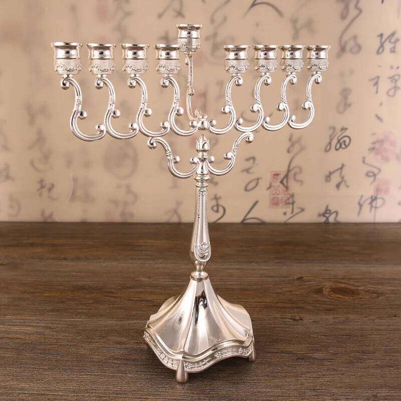 New Metal Silver/Gold Plated Candle Holders 9-Arms Stand Zinc Alloy High Quality Pillar For Wedding Portavelas Candelabra XJ260305