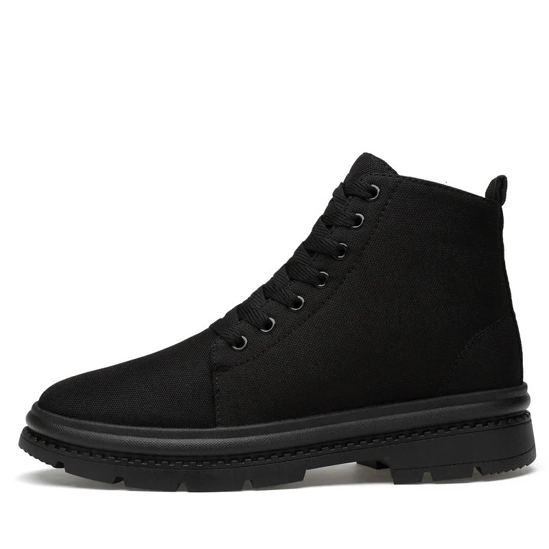 Men Boots Elevator Shoes Hidden Heels Canvas Heightening Shoes For Man Hidden Heels Increase Insole 10CM 8CM Sports Height Shoes 260305