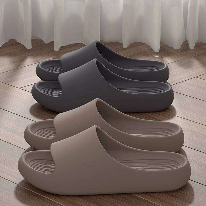 Summer Men Women Indoor EVA Soft Bottom Sandals Open Toe Trend Slides Light Beach Shoes Slippers Home Size 36-51