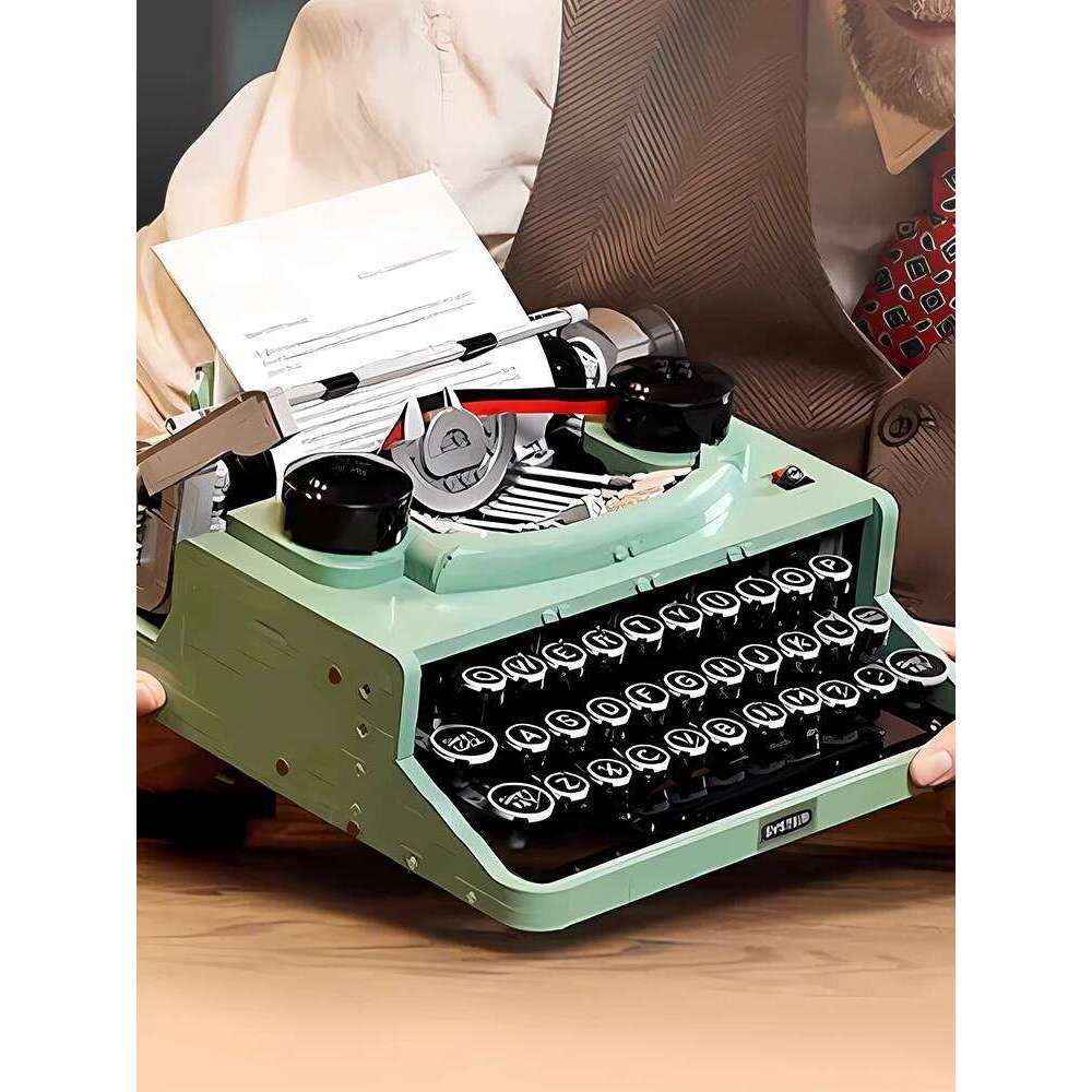 Chinese Building Blocks Item 6900 Retro Typewriter Printer Boy Adult High Difficulty 2078PCS Assembled Toy Z260306