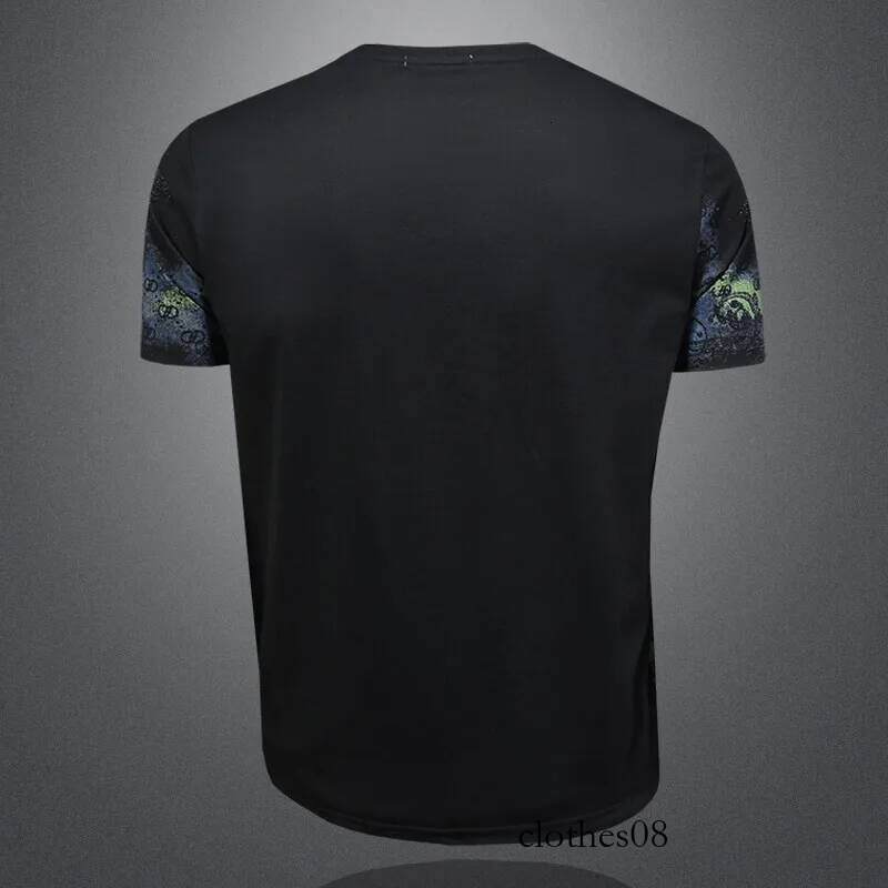 Men T shirt Summer 2026 Men's White Casual round Ne ort Sve T-irt Faionable Polyester Cotton Blend Classic Sle Non-fading