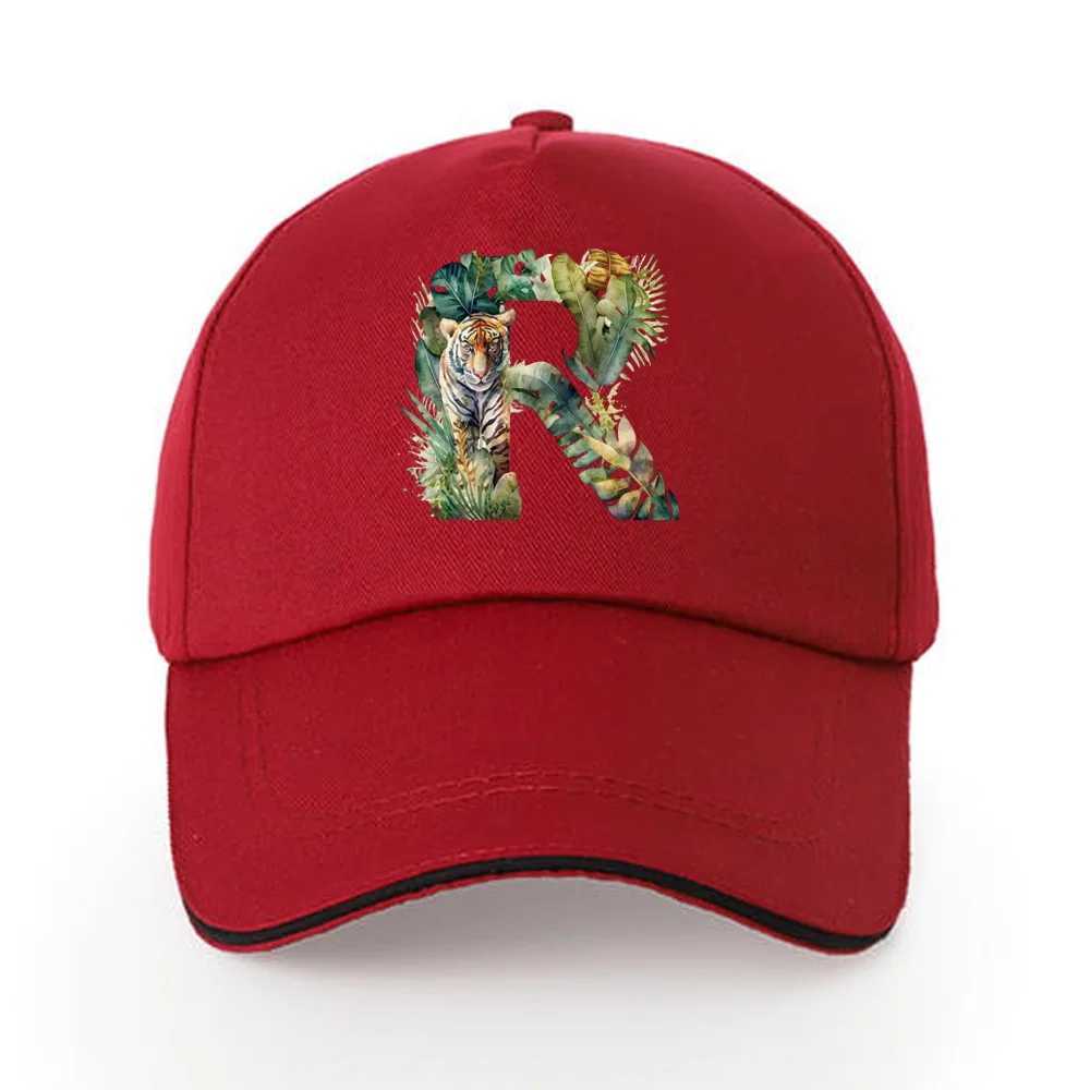 Baseball Caps for Men and Women Snapback Hats Pure Cotton Adjustable Dad Trucker Casual Unisex Jungle Tiger Letter Pattern Print S260306