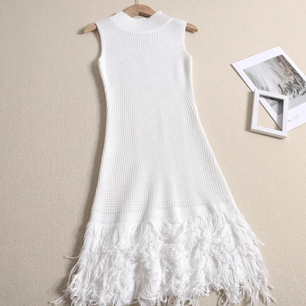 YuooMuoo Chic Fashion Sexy Package Hips Mini Tassel Dress Women Bodycon Party Dress Vacation Style Lady Beach Vestidos 260306