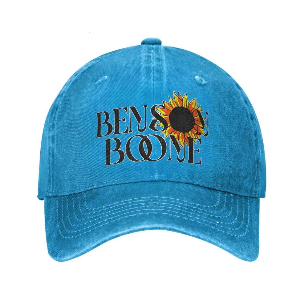 Benson Boone Baseball Caps Vintage Distressed Denim Headwear for Men Women Outdoor Running Adjustable Hats Cap Fashion Y260304