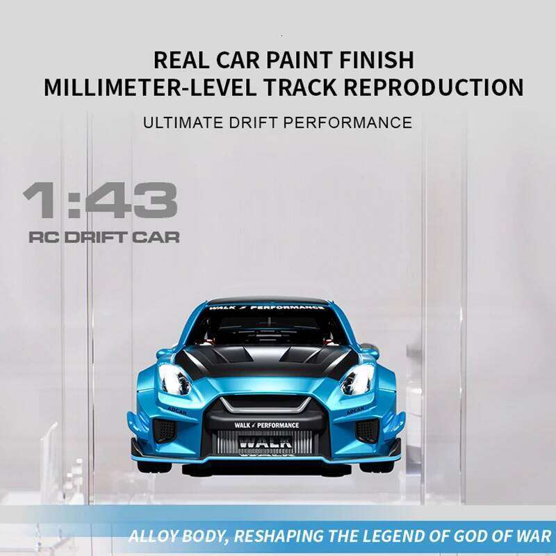 1:43 RC 4wd Drift With Gyro Alloy Remote Control Car Toy Gift For Children Boys Christmas Halloween Gifts C260305