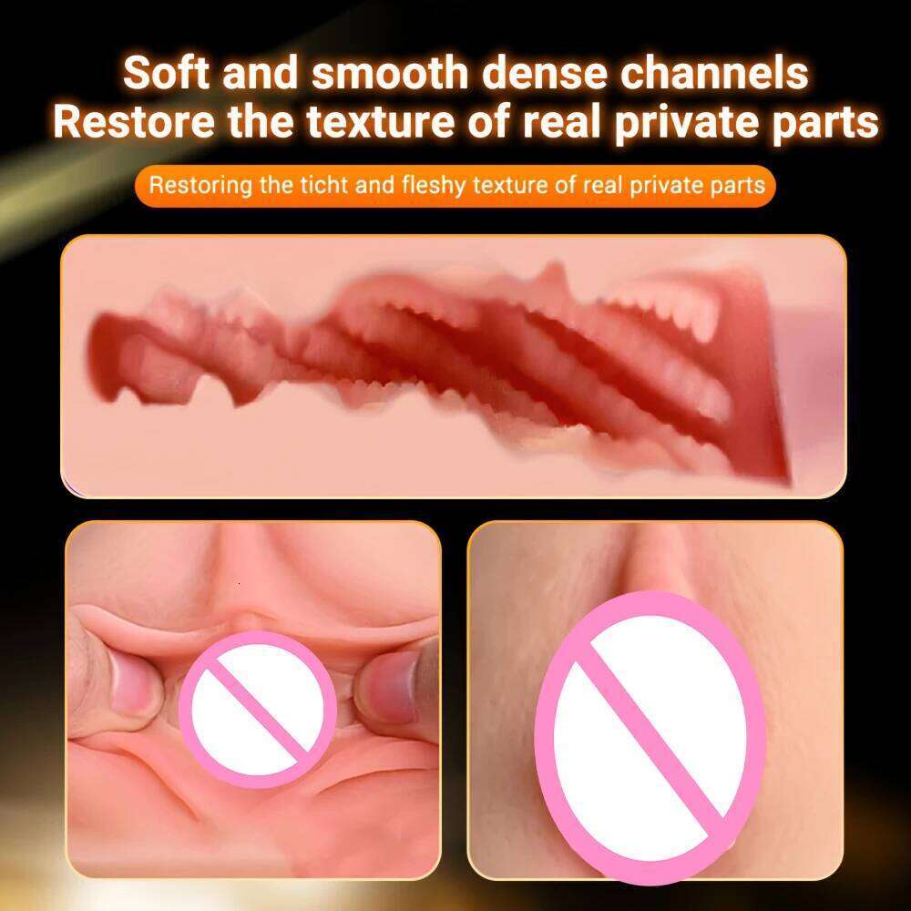 Male Manual Masturbator Heavy Mens Masturbation Cup Simulates Vagina TPE Pocket Pussy Penis Trainer Adult Sex Toy For Men W260305