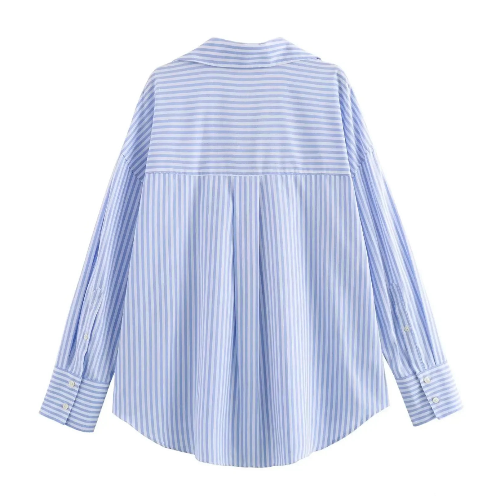 BSAY Women Fashion Spring Cotton Oxford Long Sleeve Single-breasted Lapel Blouse Street Clothing Shirt Chic Ladies Tops Mujer 260306