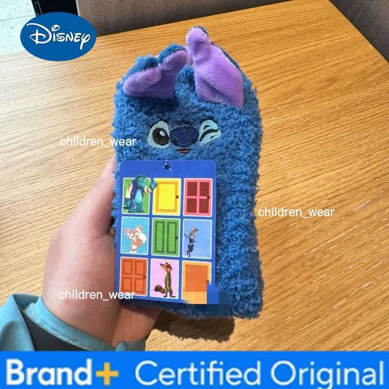 Disney HOT Stitch Cartoon Thermal Socks Coral Fleece Non Slip Winter Socks for Women Men Christmas Birthday Gift H260306