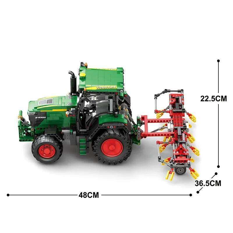 1664PCS Agricultural Tractor Building Blocks Rc APP Remote Control City Engineering Car Model Bricks Kids Educational DIY toys Z260305