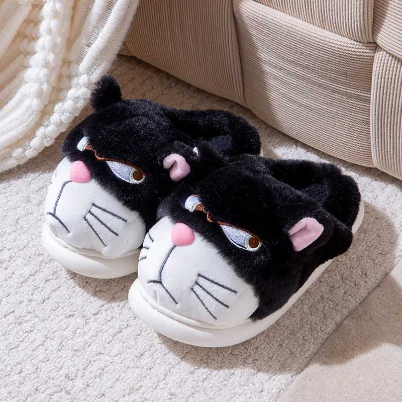 Winter Fluffy Womens Slippers Home Cute Cartoon Luxury Designer Shoes Girls Flats Casual Elegant Plush Fashion Fuzzy Fur Slides S260305