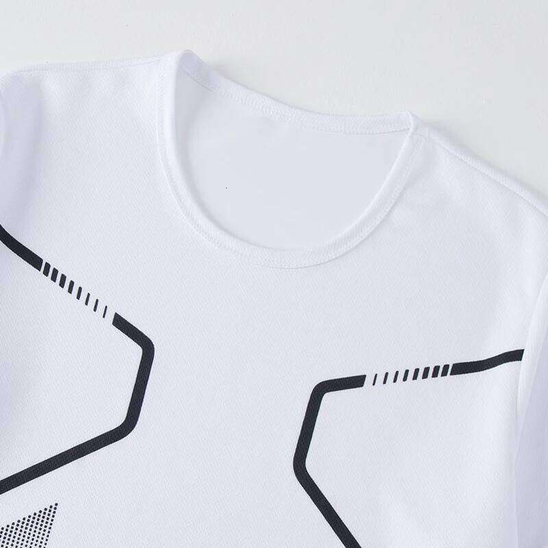 1/3 Piece Men's Four Season Printed Short Sleeved Sports Fitness Quick Drying Comfortable Plus Size Youth Casual Basic Top 26H0306