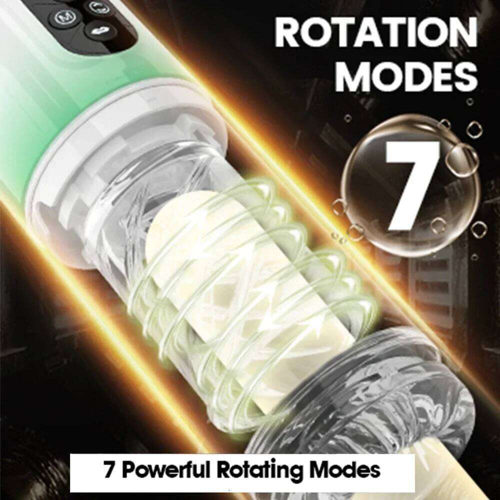 Electric Automatic Telescoping Male Masturbator Cup Sucking Rotation Blowjob Machine Penis Vagina Vibrating Massager Sex Toy W260305