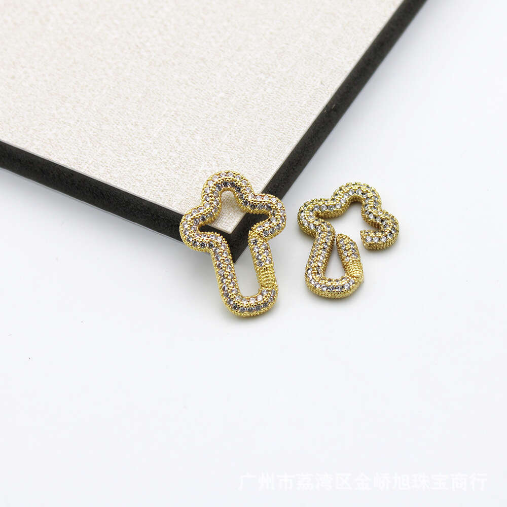Cross-Border New Hot-Selling Electroplated Micro-Inlaid Semi-Finished Cuban Chain Necklace Pendant Manufacturer Wholesale High Quality/Piece