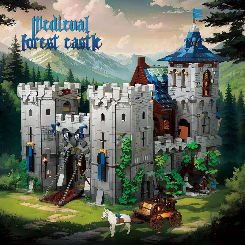 6640PCS Medieval Jungle Building Blocks Forest Castle Model Bricks Desktop Decoration DIY Toys For Kids Holiday Gifts Z260305
