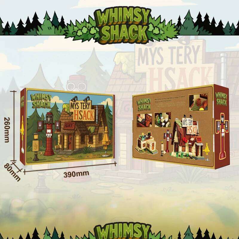 1108PCS Mystery Building Blocks Classic Cartoon Forest House Model Ornament Children's Educational DIY Toy Holiday Gifts Z260305