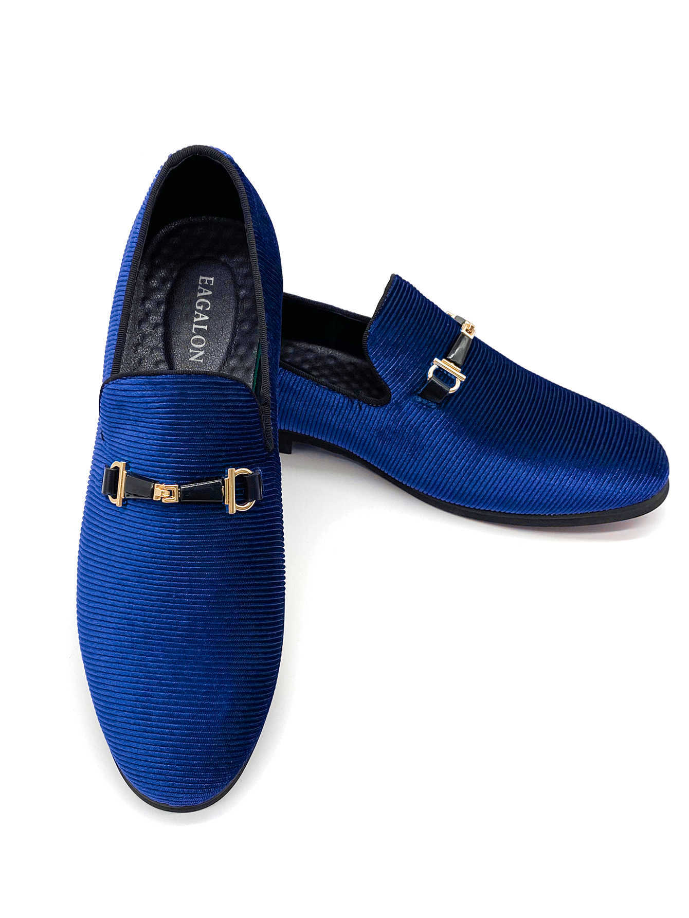 Men Shoes Black Blue Burgundy Loafers Luxury Wedding Shoes Dress Shoes Designer Loafer Pointed Toes Formal Business Party K21