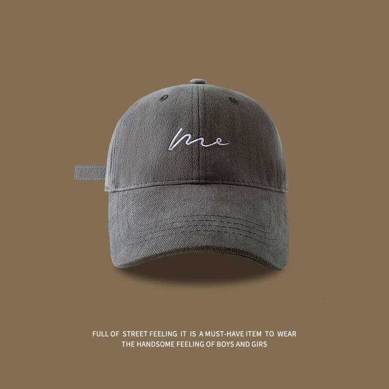 Face recognition hat, children's duckbill cap, men's embroidered letters, simple and versatile, fashionable baseball cap Y260304