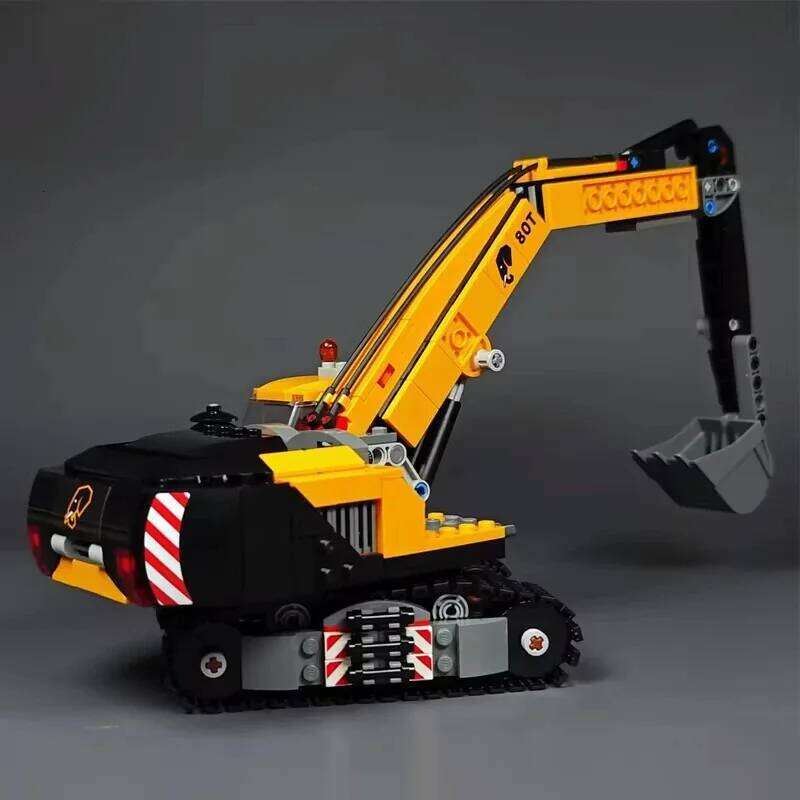 City Construction Excavator Building Blocks MOC With 3 Figures Assemble Bricks Toys Gift For Children Kids Z260306