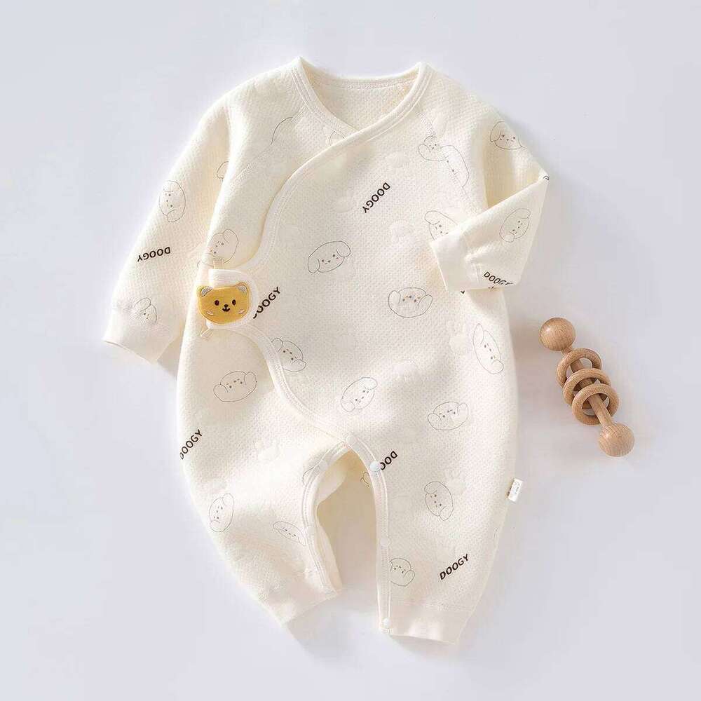 Newborn Girl Jumpsuit Infant 0 To 6 Month Spring Autumn Warm and Soft Cotton Bodysuit Baby Boy Boneless Cartoon Romper Z260306