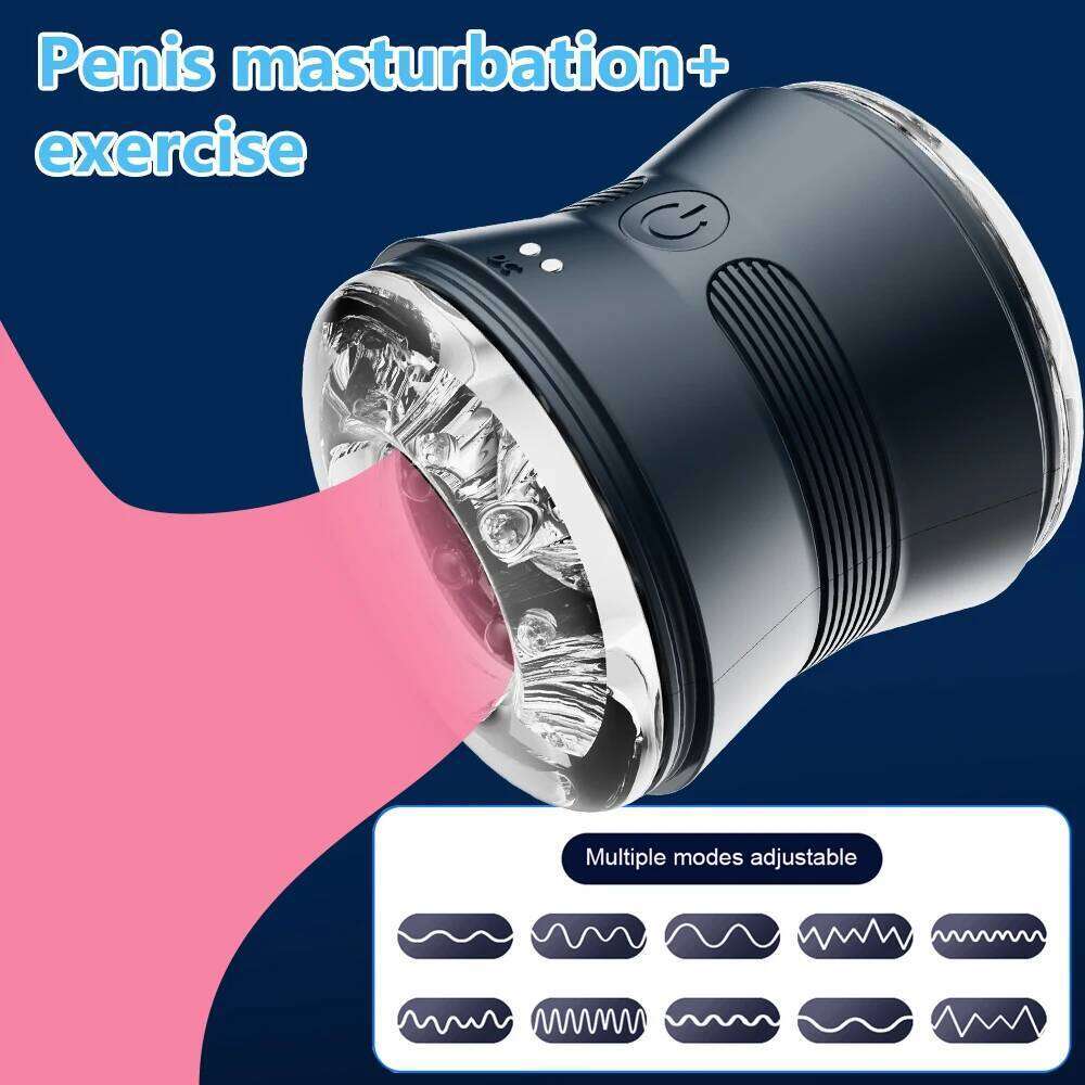 Automatic Male Masturbator Cup Vagina Masturbation Blowjob Man Mastuburator Sex Toys for Men Adult Goods Electric Mastubator W260305