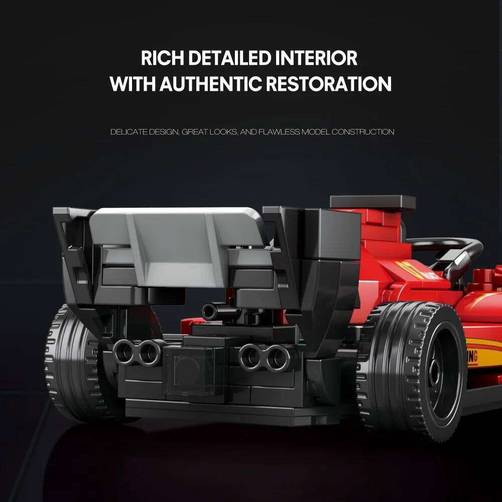 245PCS Formula Racing Car Building Blocks 1:24 Vehicle Model Bricks Desktop Ornaments Children DIY Assembly Toys Holiday Gifts Z260305