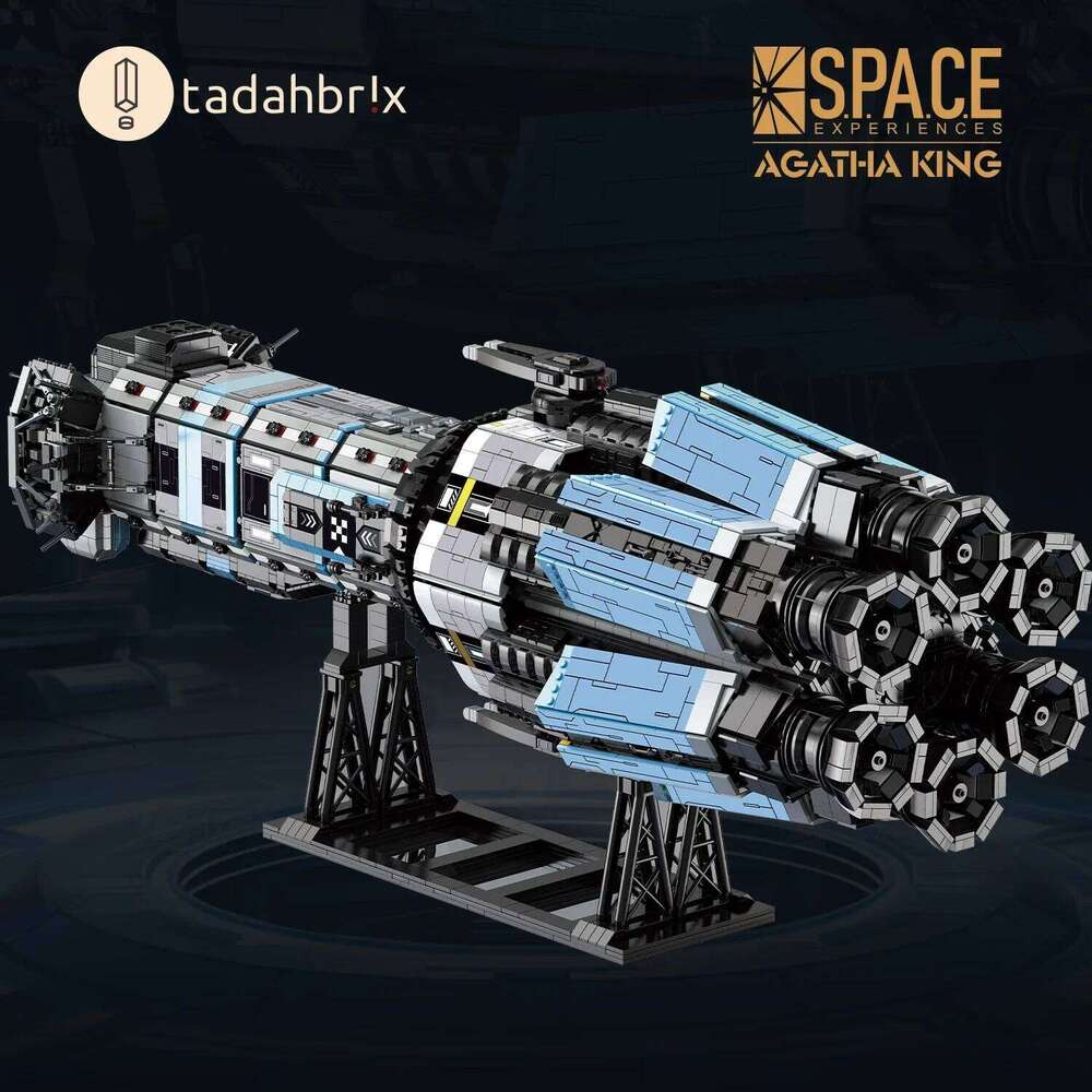 6778PCS Agatha King Battleship Building Blocks Creative Space Shuttle Model Bricks Desktop Decoration Toy For Kids Holiday Gifts Z260305