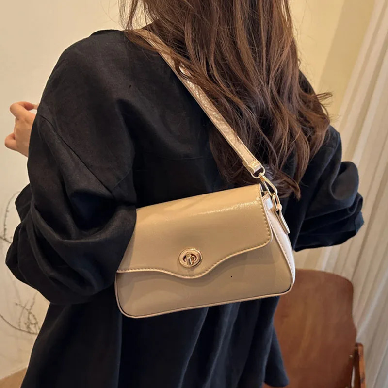 Korean Black Small Square Bag For Women Shoulder Crossbody Retro Fashion Handbag Adjustable Strap 260227