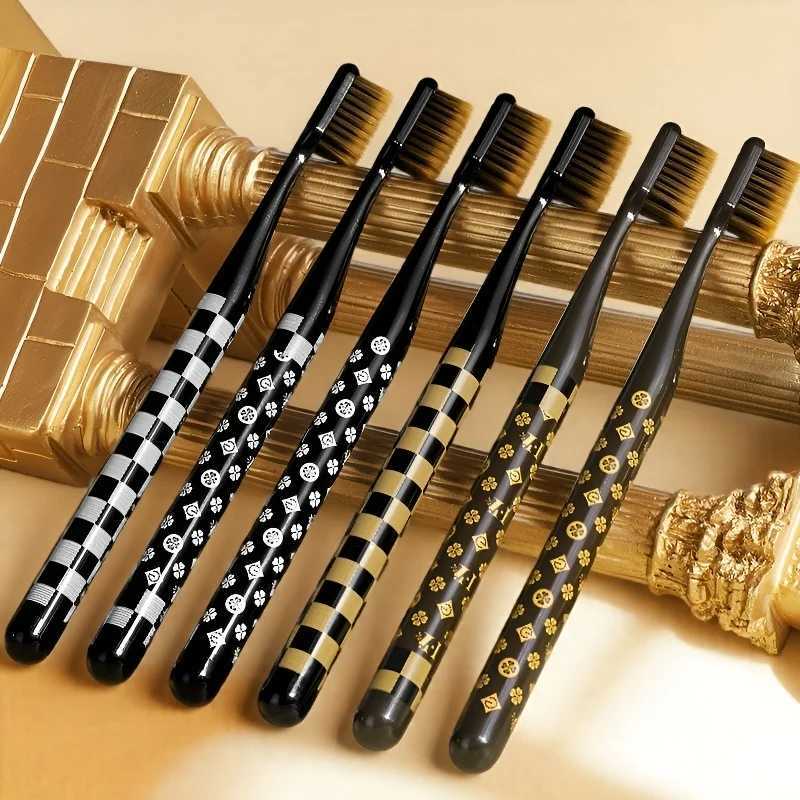 This 6-piece toothbrush gift box features high-grade soft bristles, a luxury thin silk handle, and a wide head for deep cleaning, making it ideal for 