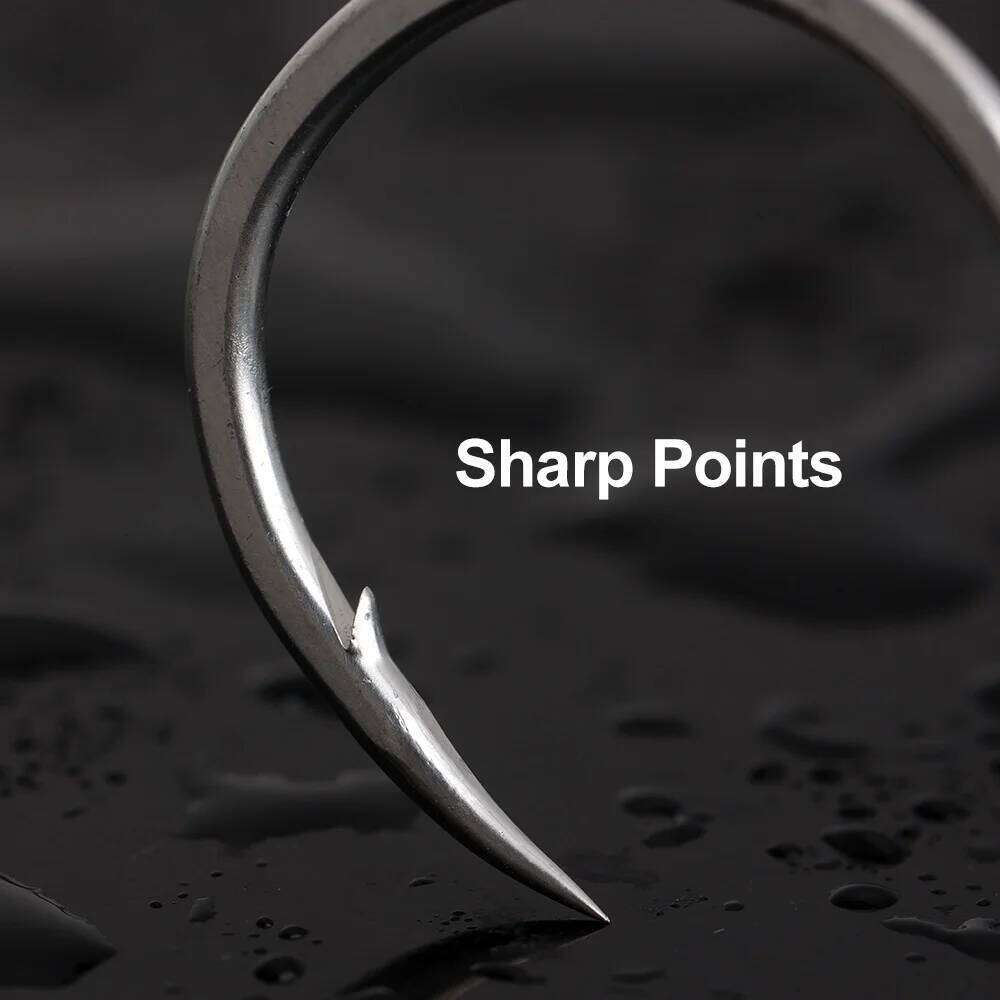 JIGGING PRO 30pcs High Carbon Steel Hooks 2/0 3/0 4/0 5/0 Sharp Durable Barbed Fishhook Fishing Accessories S260305