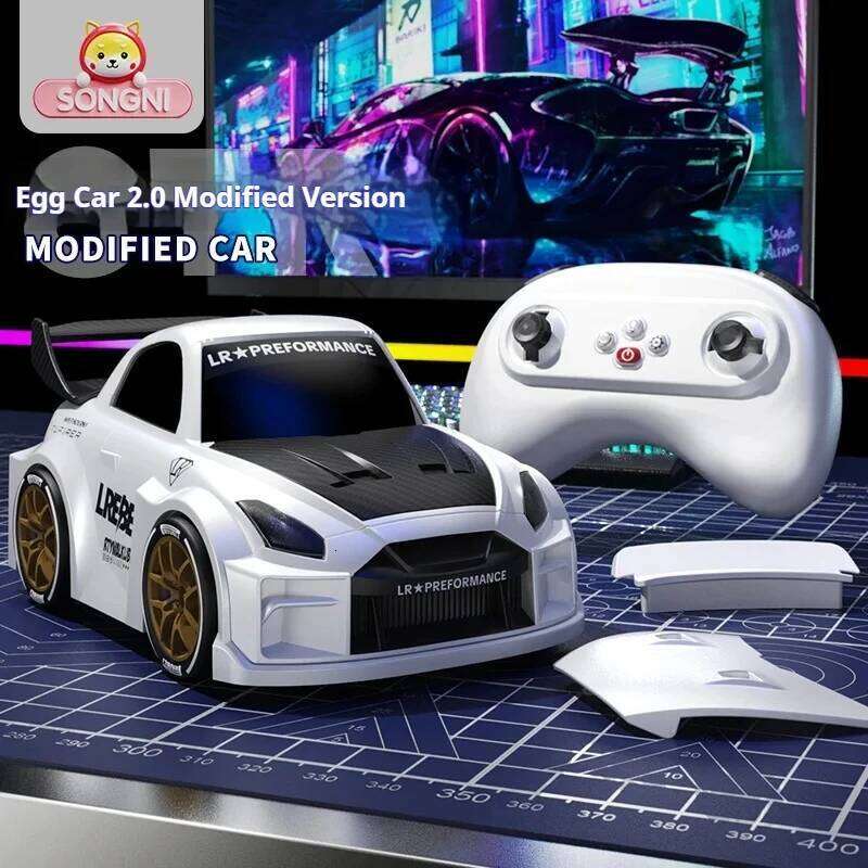 Egg 2.0 Remote Control Car Rc Drift Magnetic Modification Infinitely Variable Speed Man'S Toy Gtr Model Gift C260305