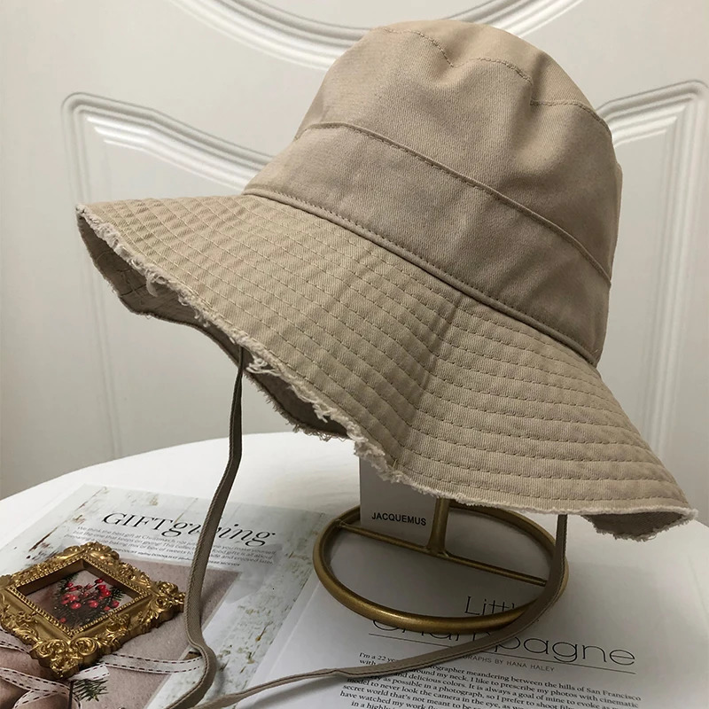 Hairy fisherman hat womens summer style sun shading spring and autumn travel sun hat beach sun protection 260228