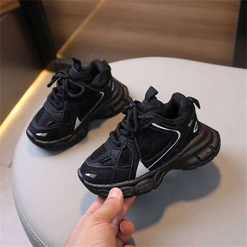 2026 New Spring Children Mesh Breathable Kids Sport Shoes Outdoor Tennis Fashion Girls Boys Sneakers EU 21-36 26Y0304