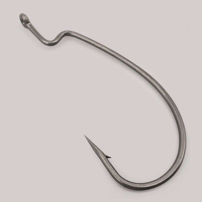 LUREHOLIC PTFE Super Slide Offset Hook Texas Rig Drop Shot Stainless Steel Worm Fishhook Fishing Accessories S260305