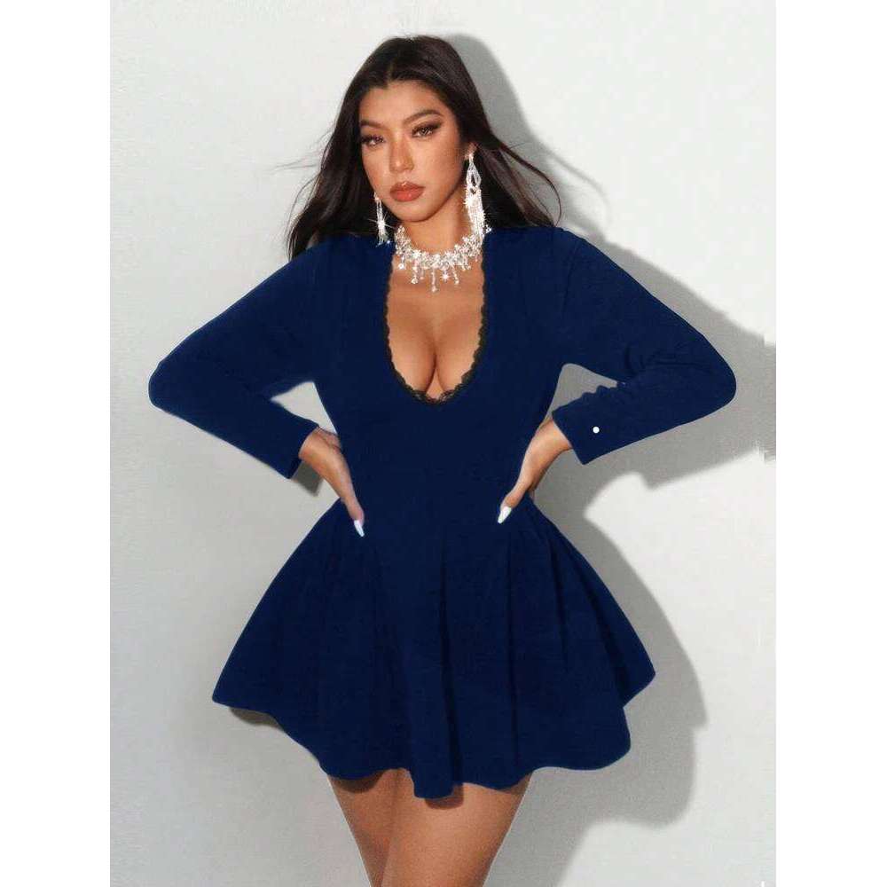plus Lace Sexy Elegant Gown for Women Big Size Party Outerwear Fashionable Casual Dress