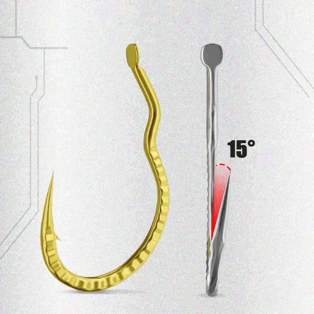 10pcs Fish Scale Patterned High Carbon Steel Hook Sharp Barbed Automatic Flip Fishhook for Carp Fishing Tackle Accessor Y260305