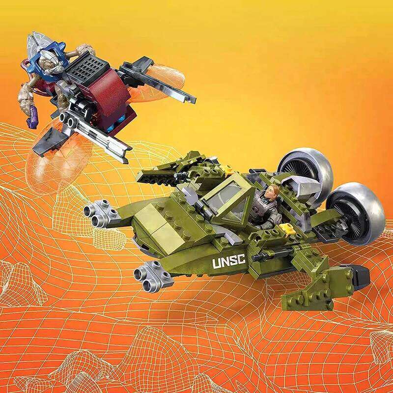 Technical MEGA Construx The Infinity Aura Airship Building Block War Mech Robots Weapon Model Bricks Toys For Kids Adult Gift Z260306