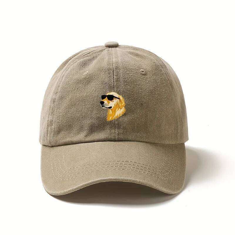 Wearing sunglasses, golden retriever printed baseball cap, a gift for dog lovers with multiple colors to choose from Y260304